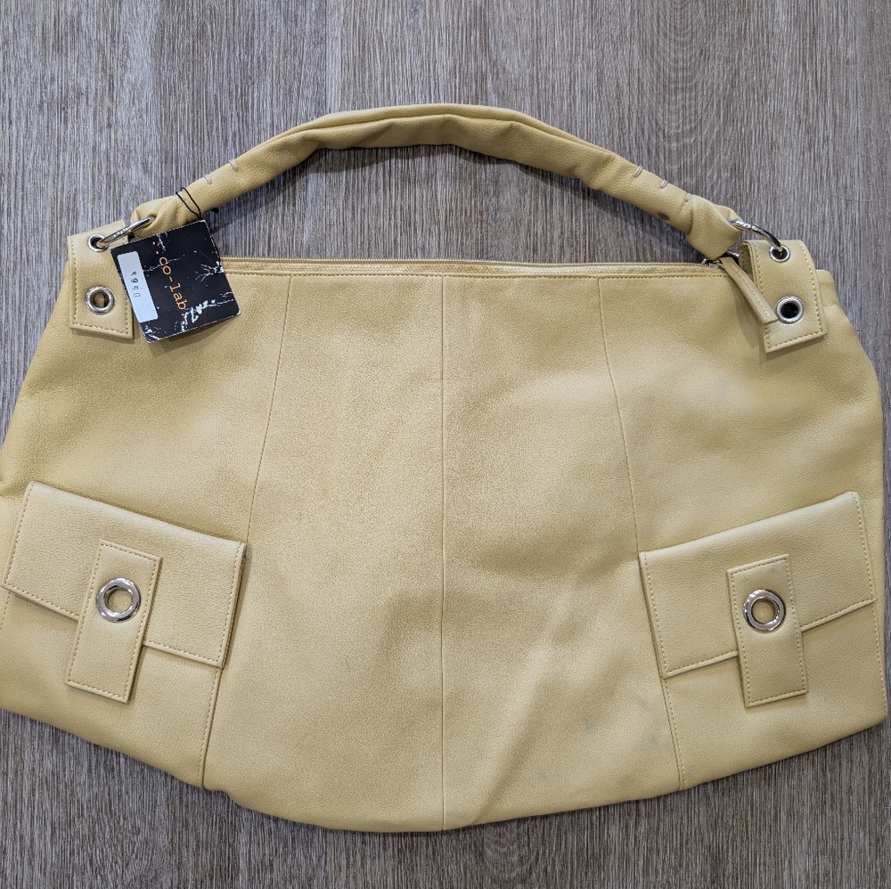 Co-Lab Light Yellow Oversized Shoulder Bag